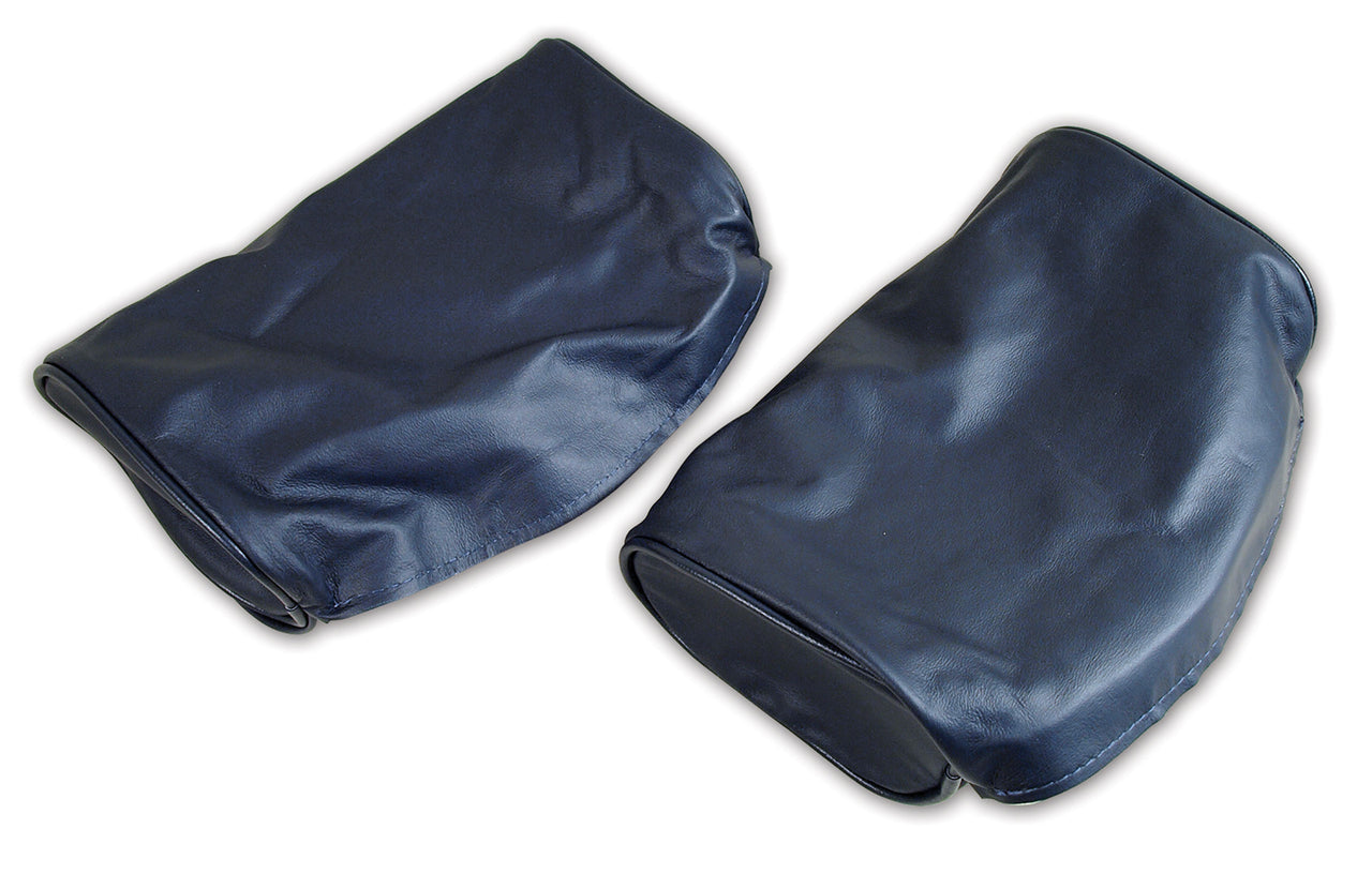 1966-1966 Corvette Headrest Covers Dark Blue Leather-425844-Corvette-Store-Online
