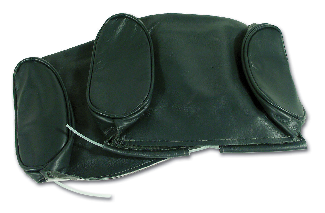 1967-1967 Corvette Headrest Covers Green Leather-425914-Corvette-Store-Online