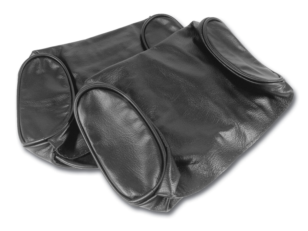 1967-1967 Corvette Headrest Covers Black Leather-425920-Corvette-Store-Online
