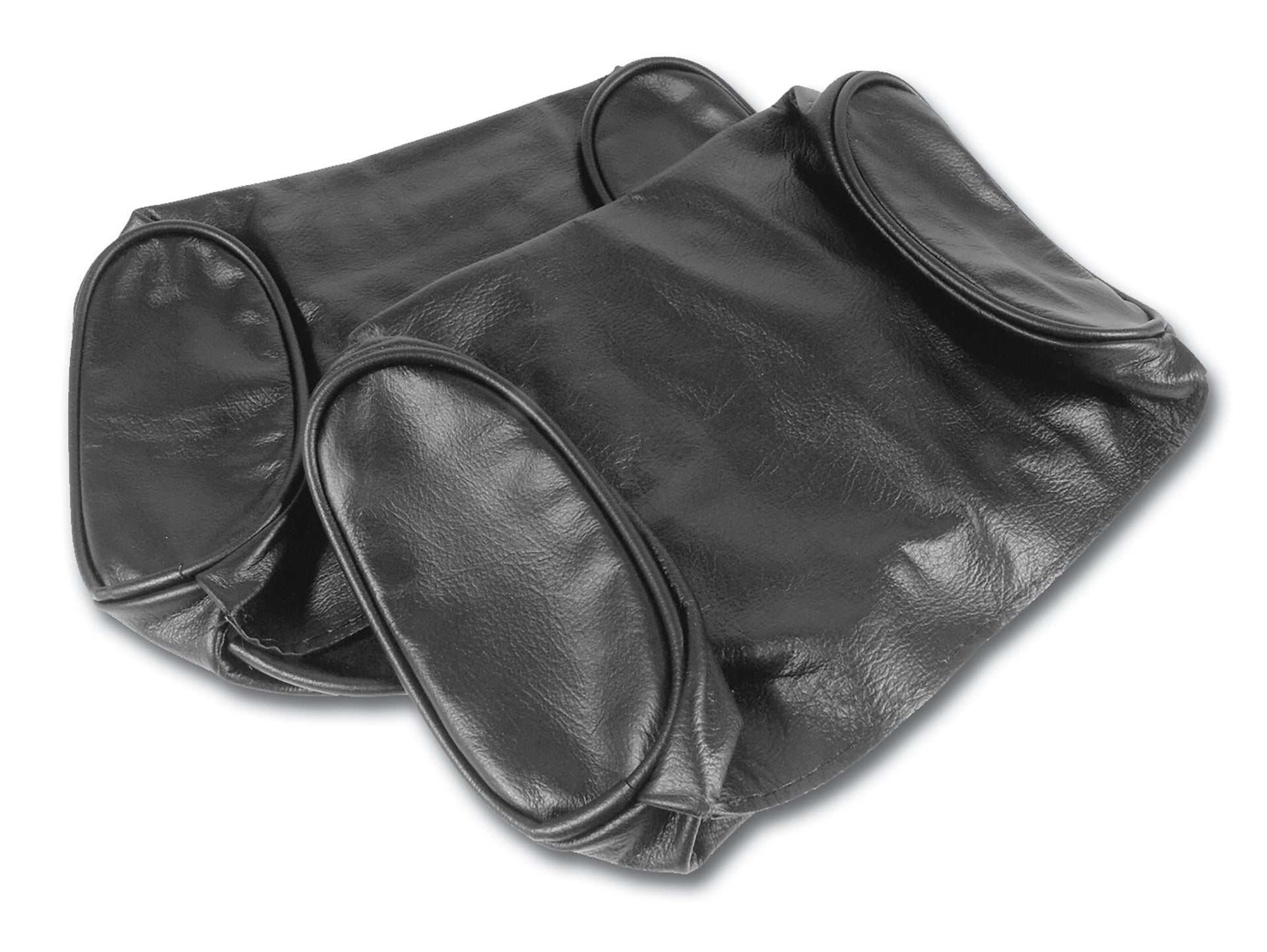1967-1967 Corvette Headrest Covers Black Leather-425920-Corvette-Store-Online