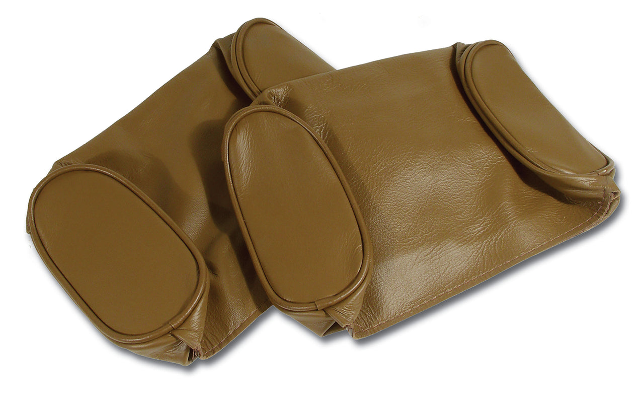 1967-1967 Corvette Headrest Covers Saddle Leather-425953-Corvette-Store-Online