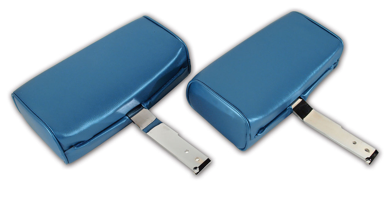 1966-1966 Corvette Headrests Bright Blue Complete Vinyl-426240-Corvette-Store-Online