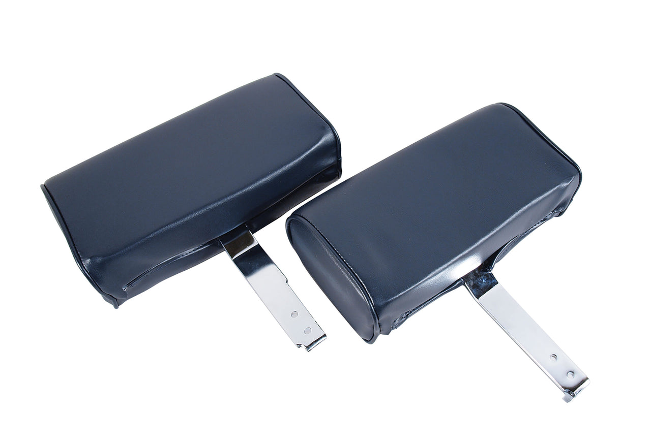1966-1966 Corvette Headrests Dark Blue Complete Vinyl-426244-Corvette-Store-Online