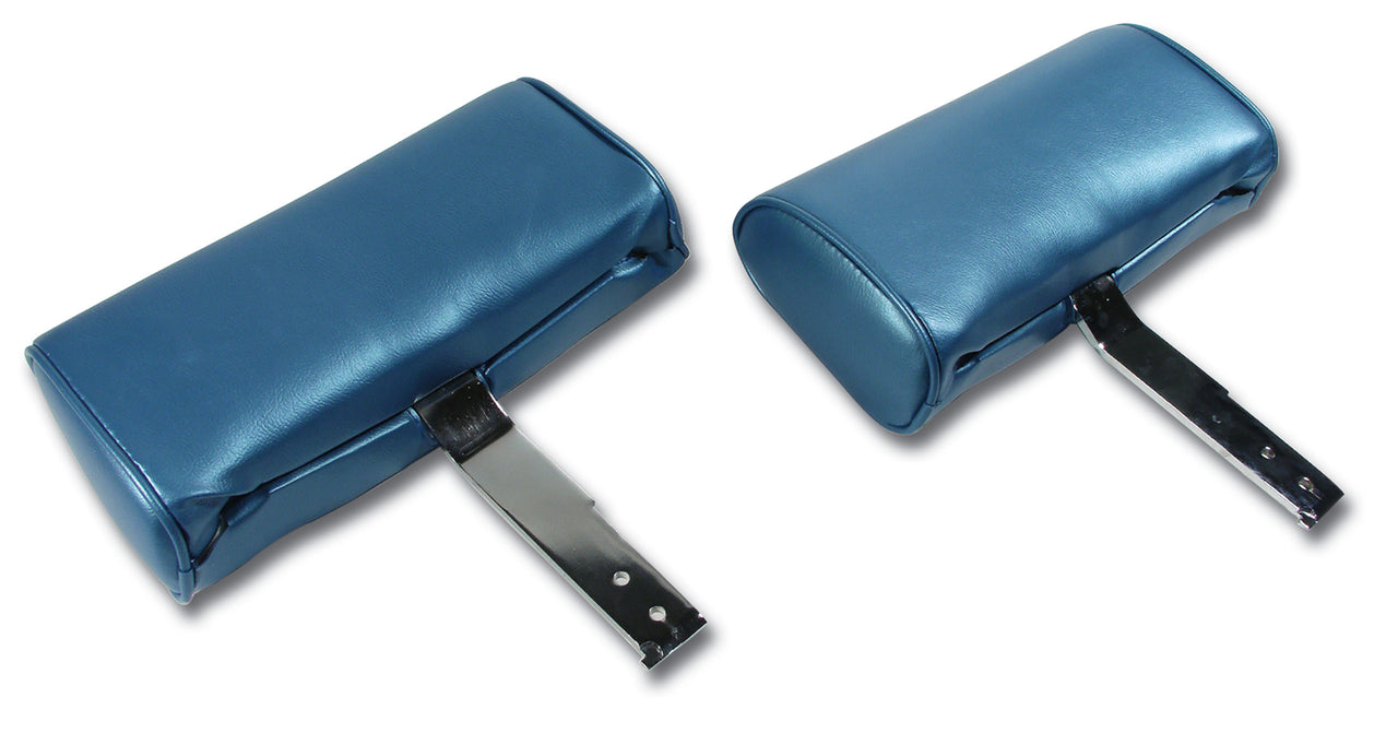 1967-1967 Corvette Headrests Bright Blue Complete Vinyl-426340-Corvette-Store-Online
