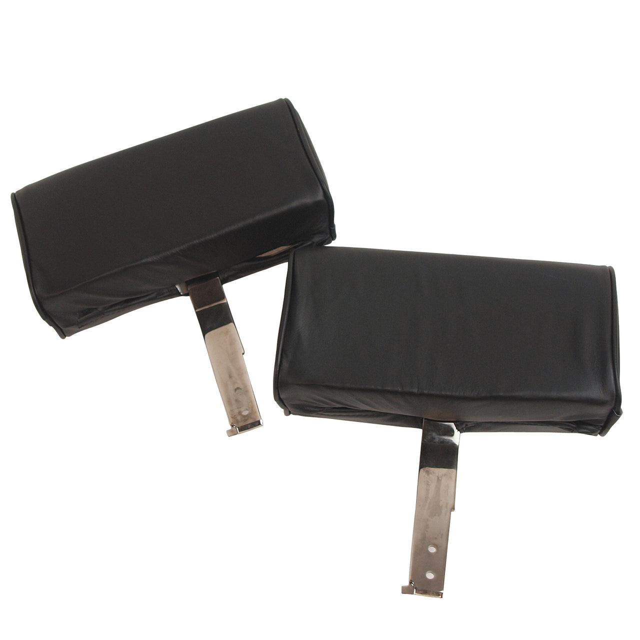 1966-1966 Corvette Headrests Black Complete Leather-426420-Corvette-Store-Online