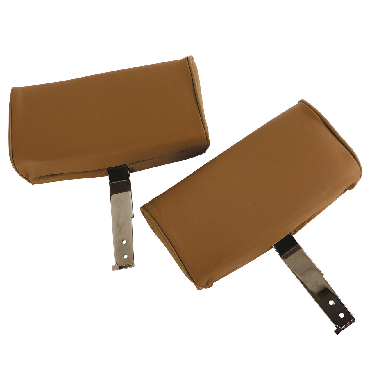 1966-1966 Corvette Headrests Saddle Complete Leather-426452-Corvette-Store-Online