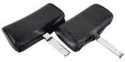 1967-1967 Corvette Headrests Black Complete Leather-426520-Corvette-Store-Online