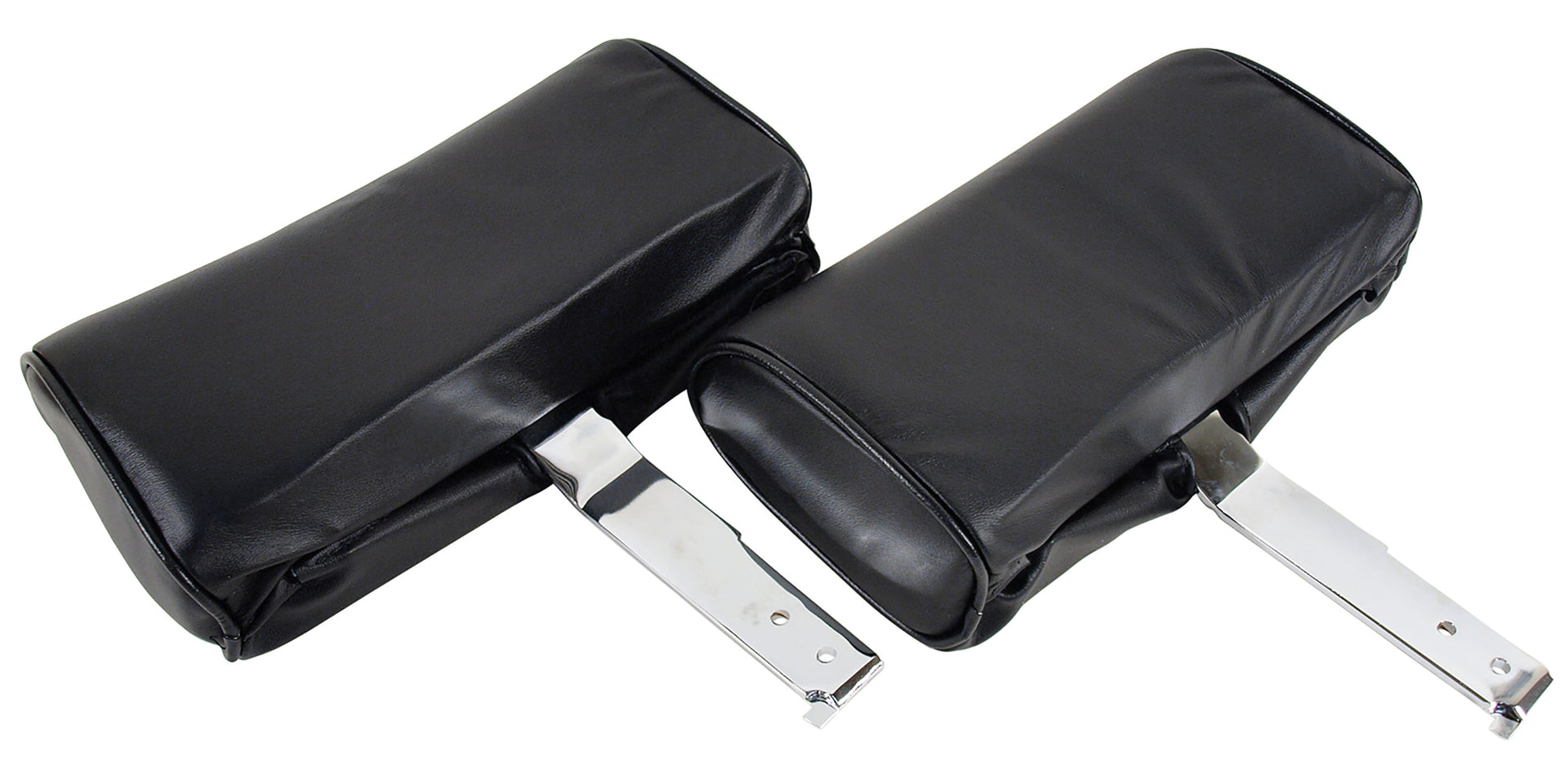 1967-1967 Corvette Headrests Black Complete Leather-426520-Corvette-Store-Online