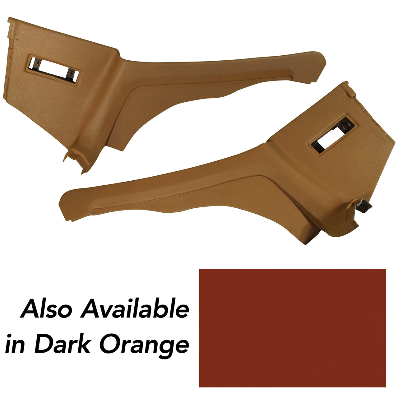 1968-1968 Corvette Interior Rear Quarter Panels Dark Orange Coupe-427838-Corvette-Store-Online