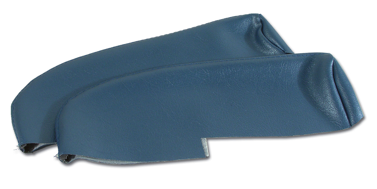 1961-1961 Corvette Vinyl Armrest Cover Pair W/O Pad - Blue-429908-Corvette-Store-Online