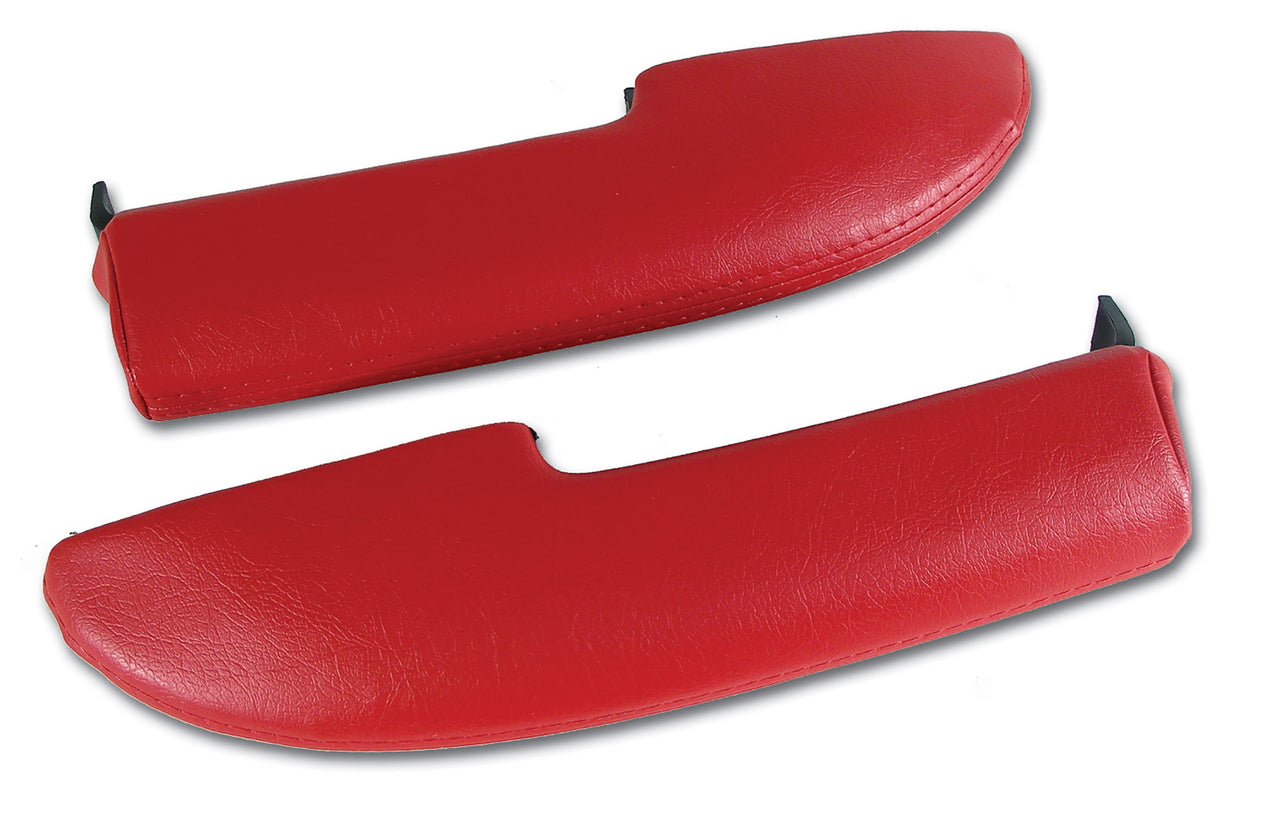 1959-1961 Corvette Armrest Assemblies W/O Chrome Ends - Red-430335-Corvette-Store-Online
