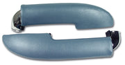 1959-1960 Corvette Armrest Assemblies W/Chrome Ends - W/Chrome End Blue-430407-Corvette-Store-Online