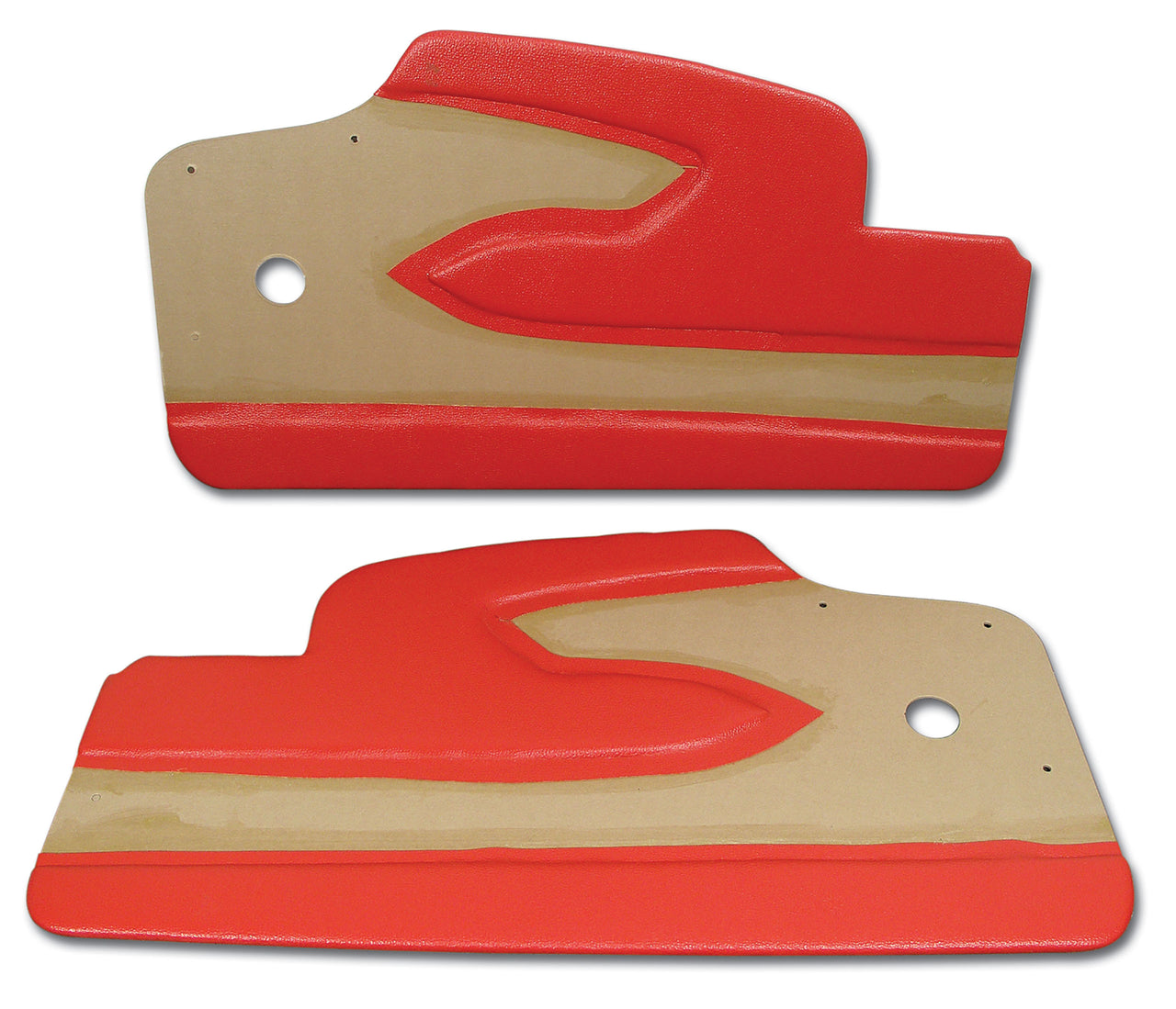 1958-1958 Corvette Door Panels Red W/O Supports-434302-Corvette-Store-Online