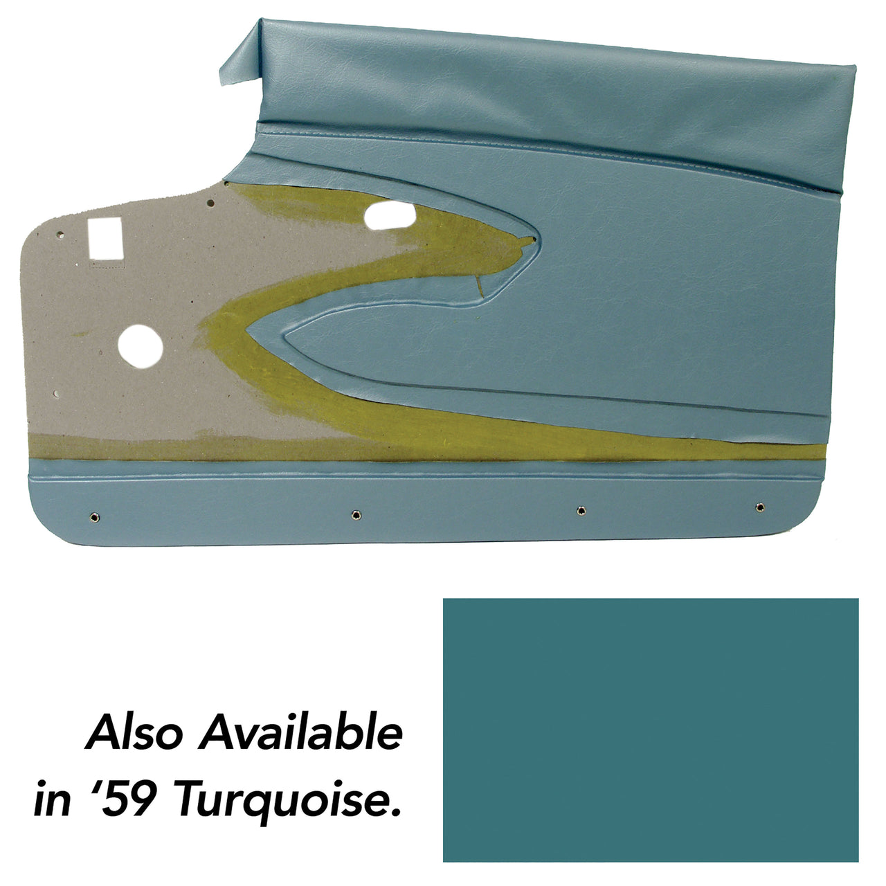 1959-1959 Corvette Door Panels Turquoise W/O Supports-434806-Corvette-Store-Online