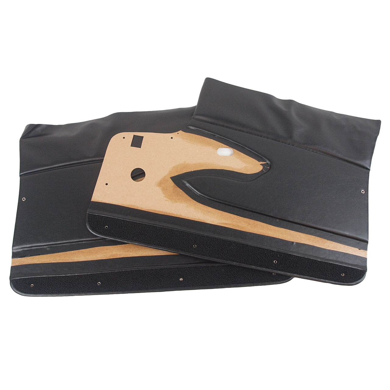 1960-1961 Corvette Door Panels Black-4353B1-Corvette-Store-Online