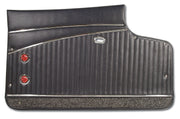 1962-1962 Corvette Door Panels Black Deluxe-436420-Corvette-Store-Online