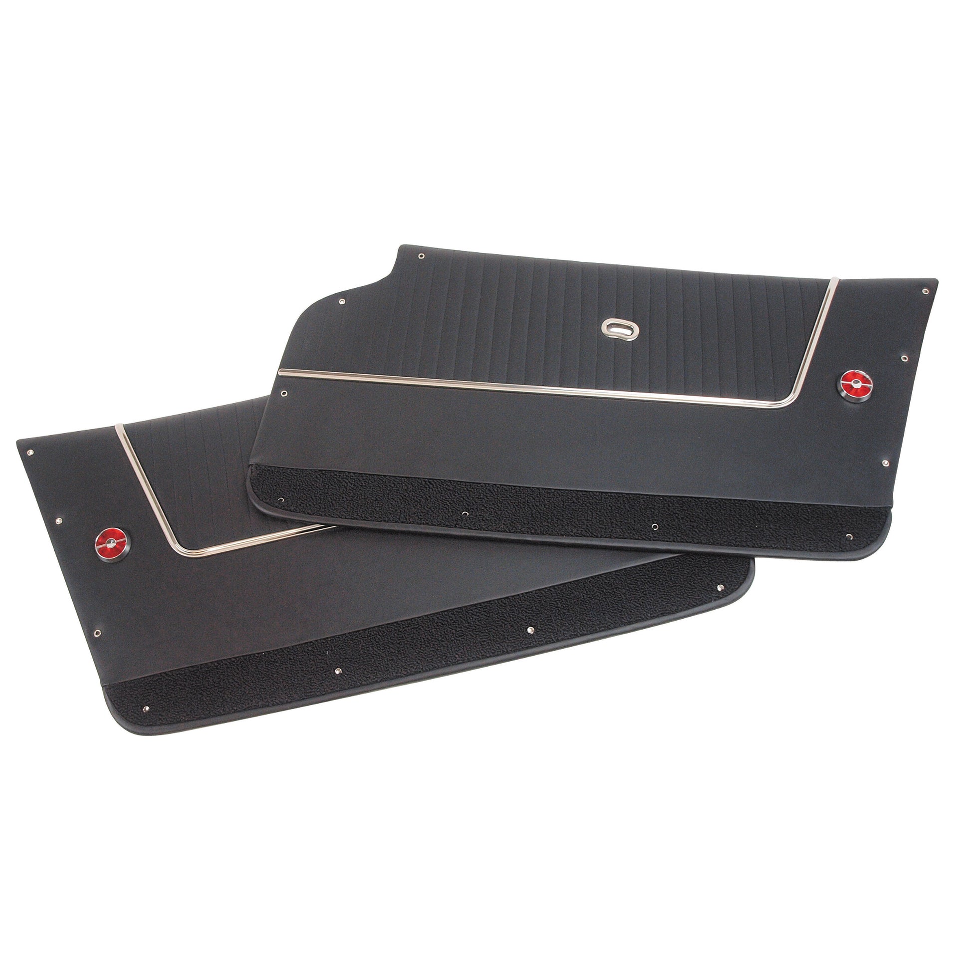 1963-1964 Corvette Door Panels Leather Black Convertible W/Trim-436720-Corvette-Store-Online
