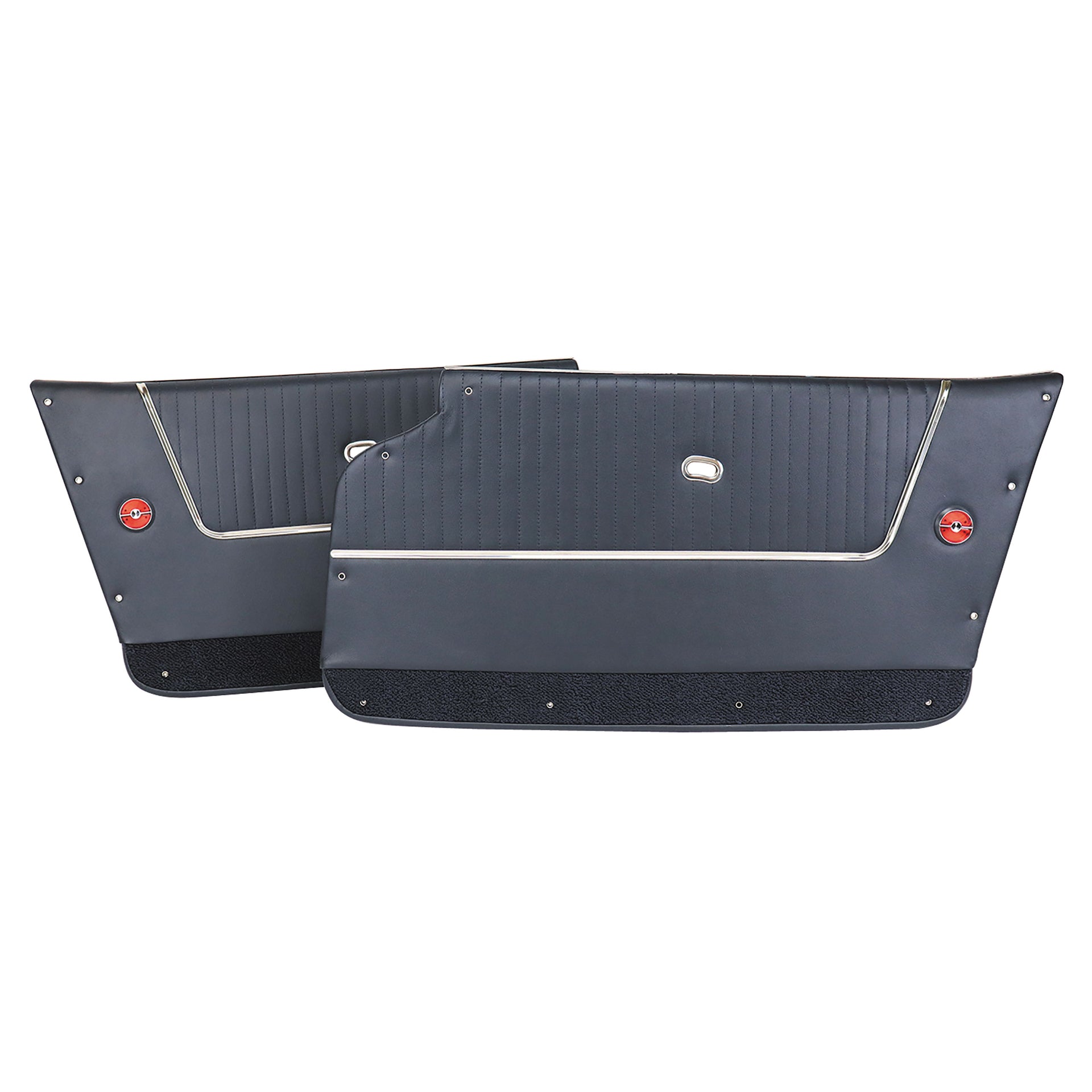 1963-1964 Corvette Door Panels Leather Dark Blue Convertible W/Trim-436742-Corvette-Store-Online