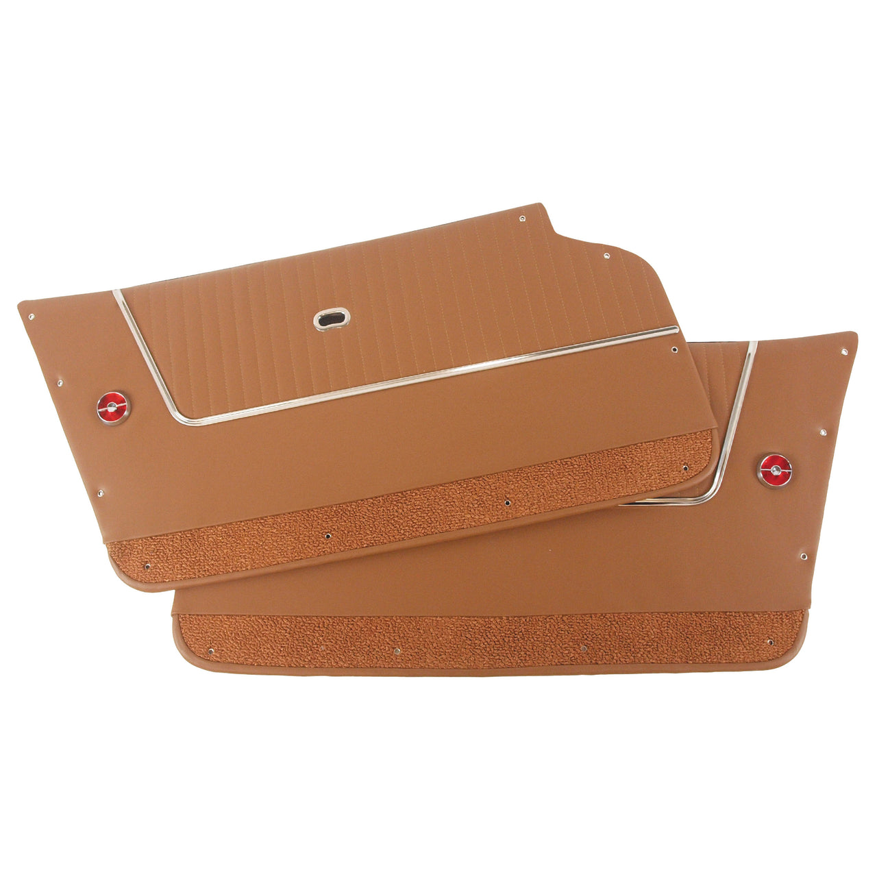 1963-1964 Corvette Door Panels Leather Saddle - Convertible - W/Trim-436754-Corvette-Store-Online