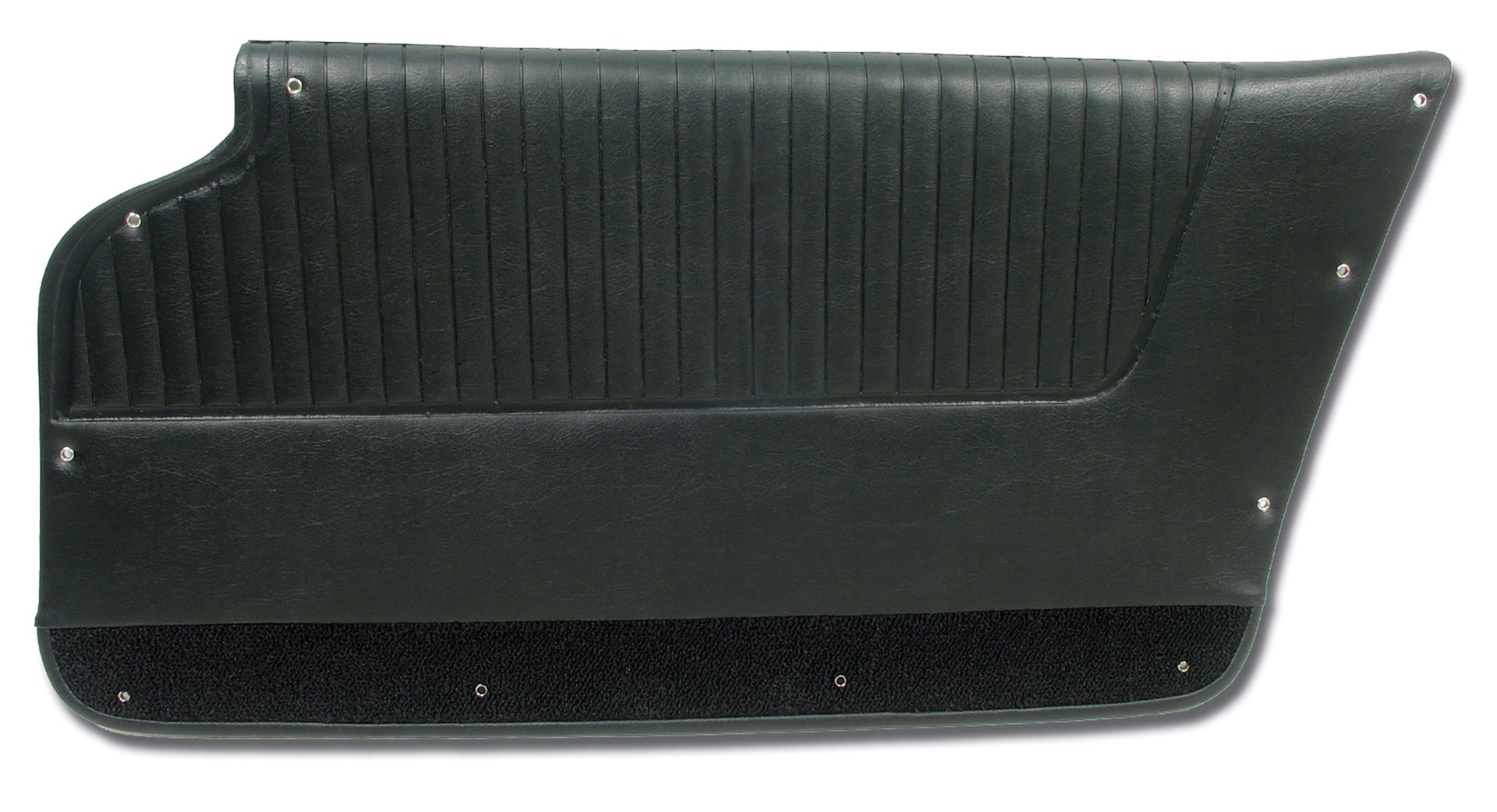 1963-1964 Corvette Door Panels Black - Convertible - W/Felt-437120-Corvette-Store-Online