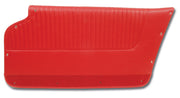 1963-1964 Corvette Door Panels Red - Convertible - W/Felt-437135-Corvette-Store-Online