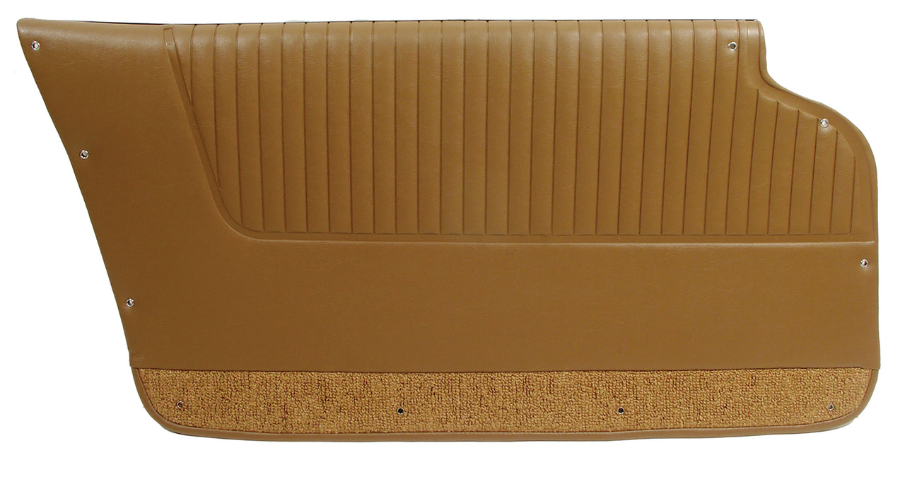 1963-1964 Corvette Door Panels Saddle - Convertible - W/Felt-437154-Corvette-Store-Online