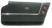 1963-1964 Corvette Door Panels Black - Convertible - W/Trim-437320-Corvette-Store-Online