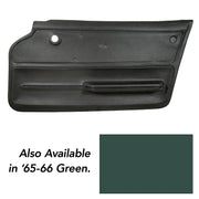 1965-1966 Corvette Door Panel Green Coupe W/Felt RH-439214-Corvette-Store-Online