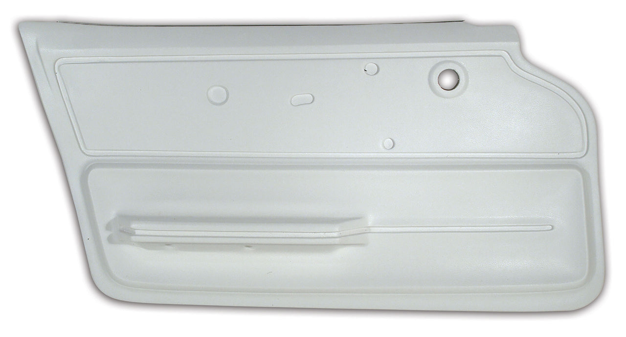 1967-1967 Corvette Door Panel White Coupe W/Felt LH-439565-Corvette-Store-Online
