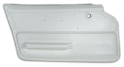 1967-1967 Corvette Door Panel White Coupe W/Felt LH-439565-Corvette-Store-Online