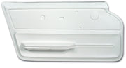 1967-1967 Corvette Door Panel White Convertible W/Felt LH-439765-Corvette-Store-Online