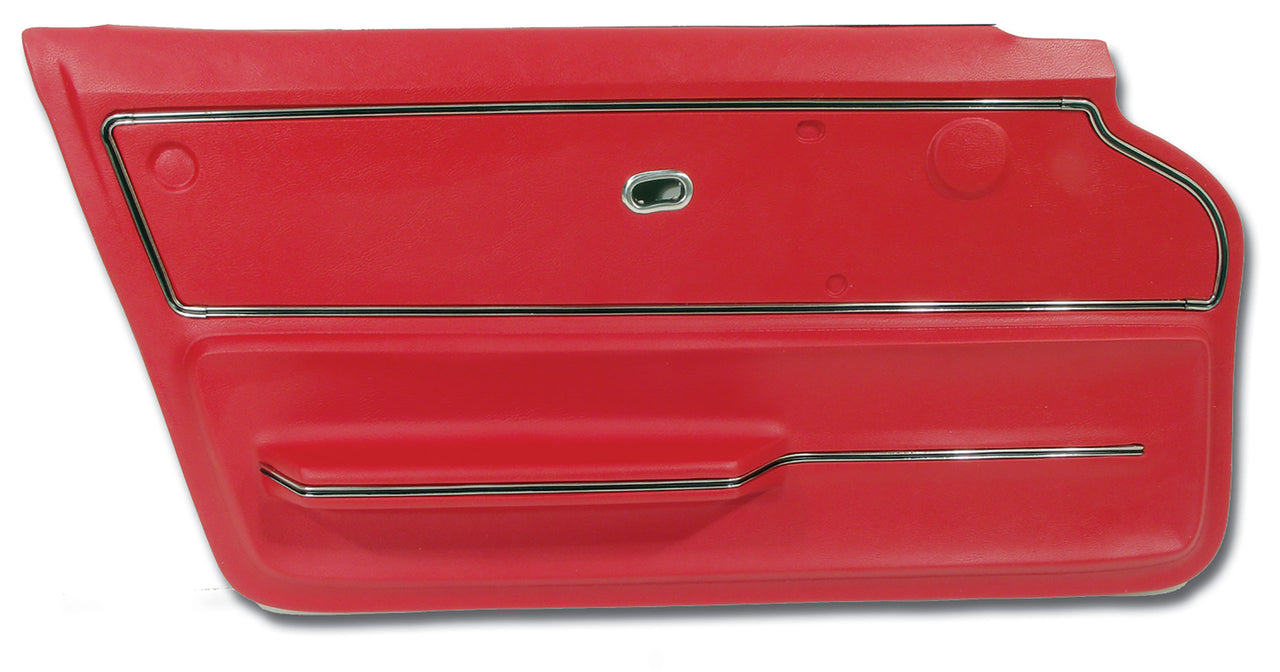 1965-1966 Corvette Door Panel Red Coupe W/Trim LH-439930-Corvette-Store-Online