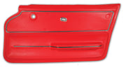 1965-1966 Corvette Door Panel Red Coupe W/Trim RH-440030-Corvette-Store-Online