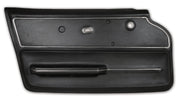 1967-1967 Corvette Door Panel Black Coupe W/Trim LH-440320-Corvette-Store-Online