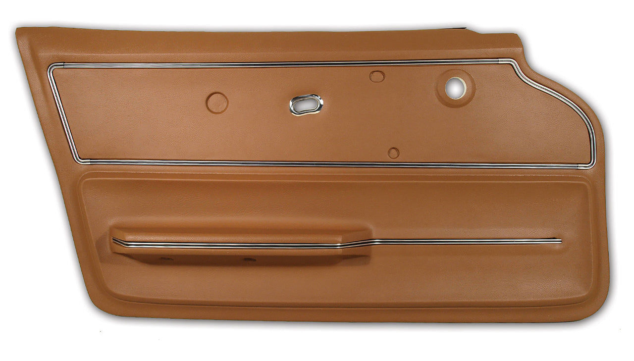 1967-1967 Corvette Door Panel Saddle Coupe W/Trim LH-440353-Corvette-Store-Online