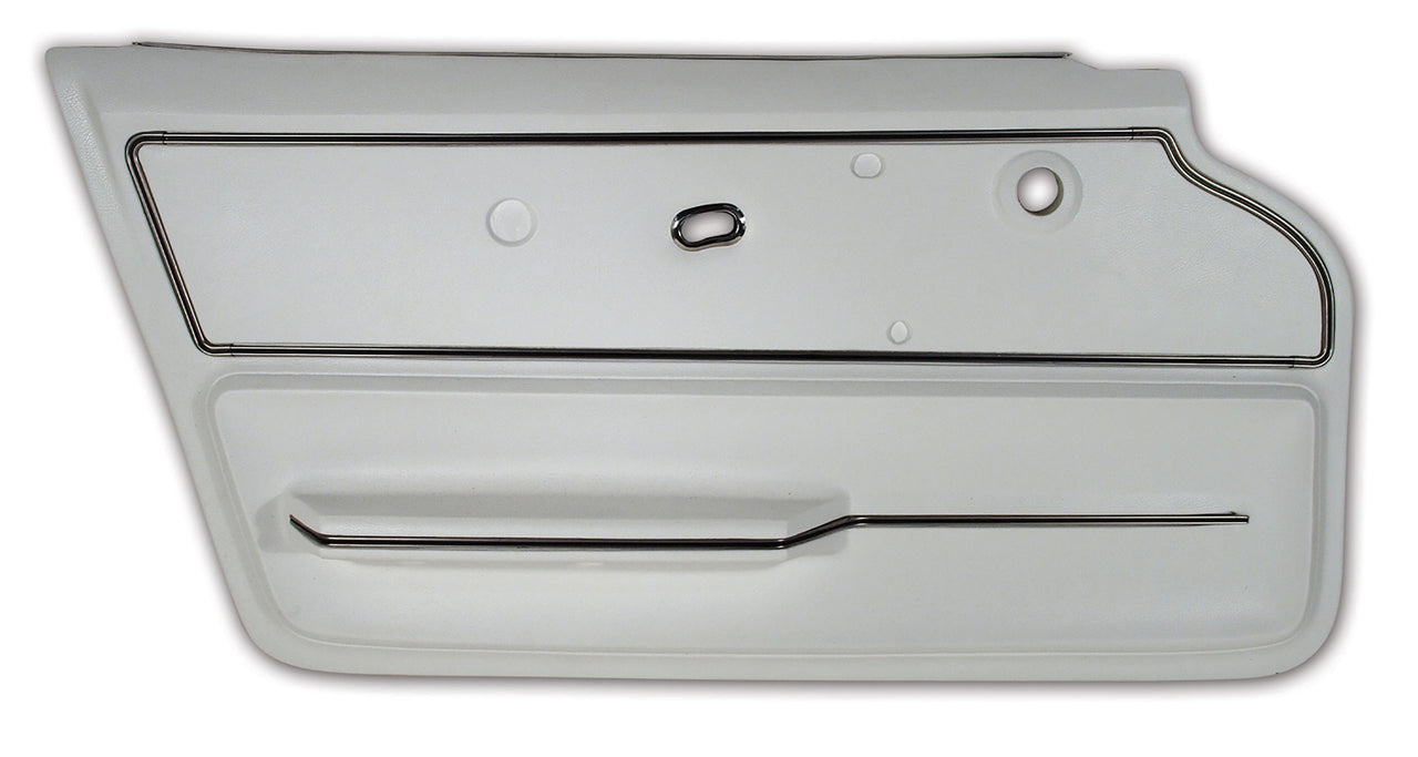 1967-1967 Corvette Door Panel White Coupe W/Trim LH-440365-Corvette-Store-Online