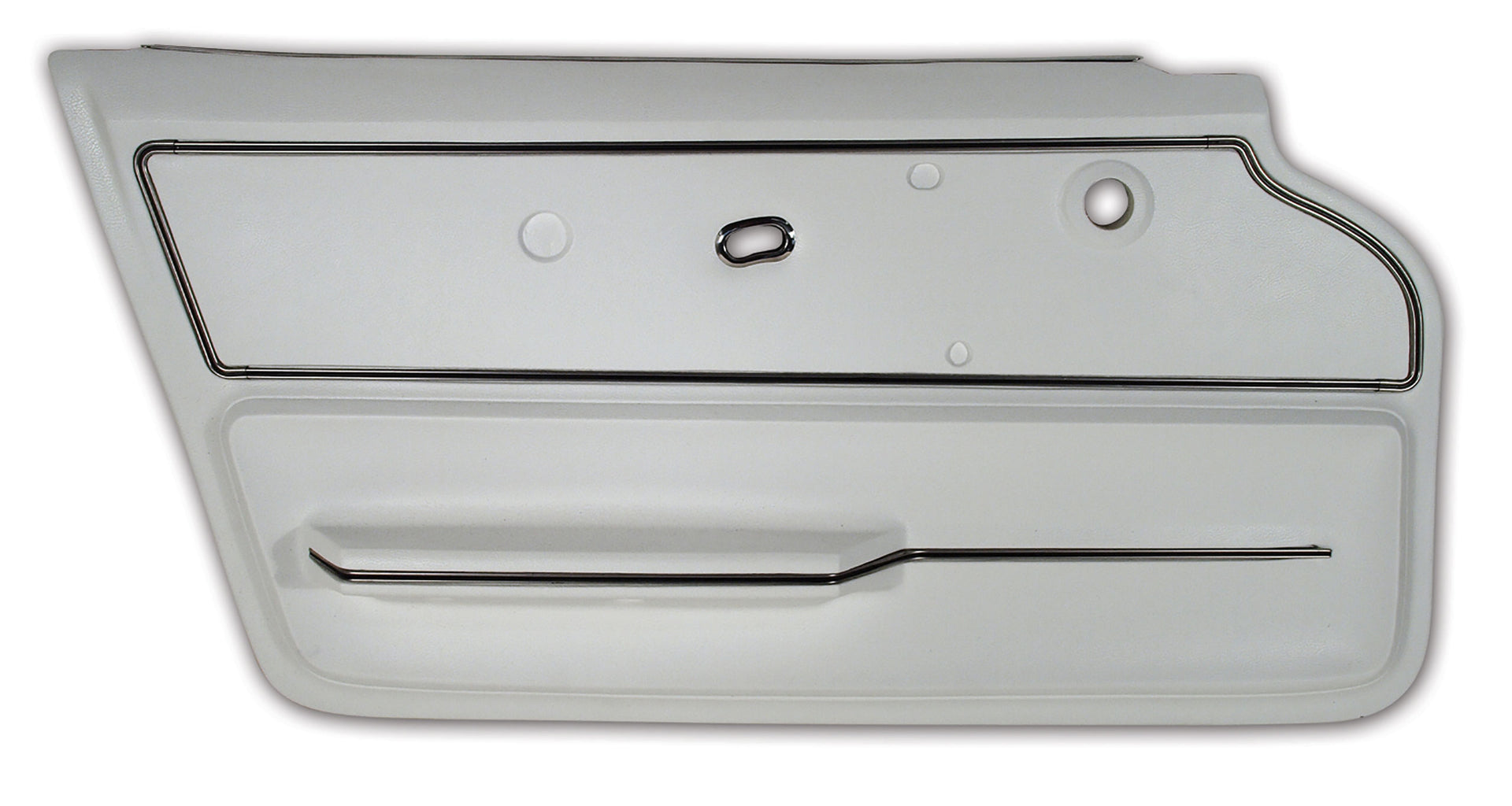 1967-1967 Corvette Door Panel White Coupe W/Trim LH-440365-Corvette-Store-Online