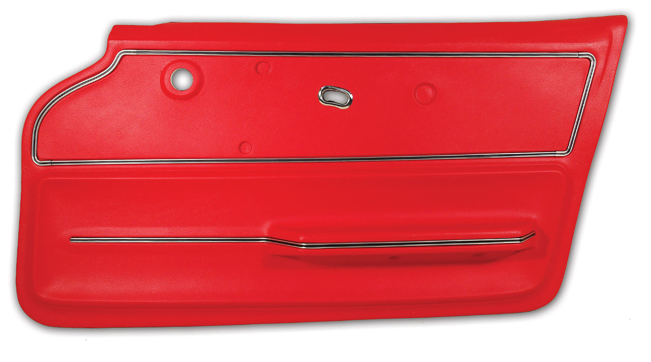 1967-1967 Corvette Door Panel Red Coupe W/Trim RH-440430-Corvette-Store-Online