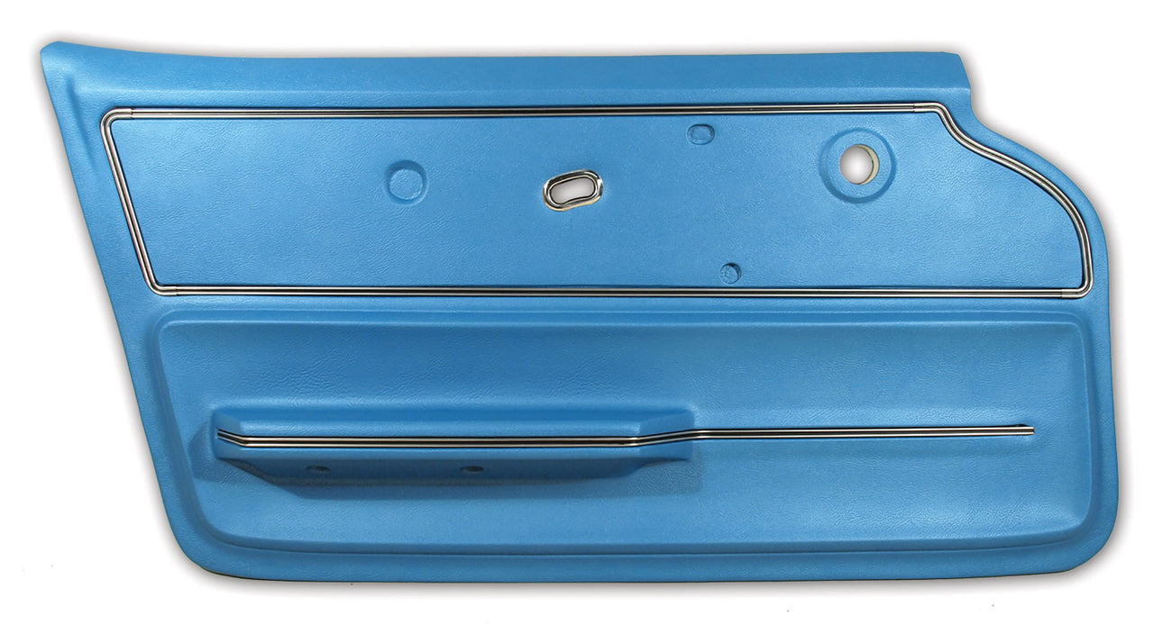 1967-1967 Corvette Door Panel Bright Blue Convertible W/Trim LH-440540-Corvette-Store-Online
