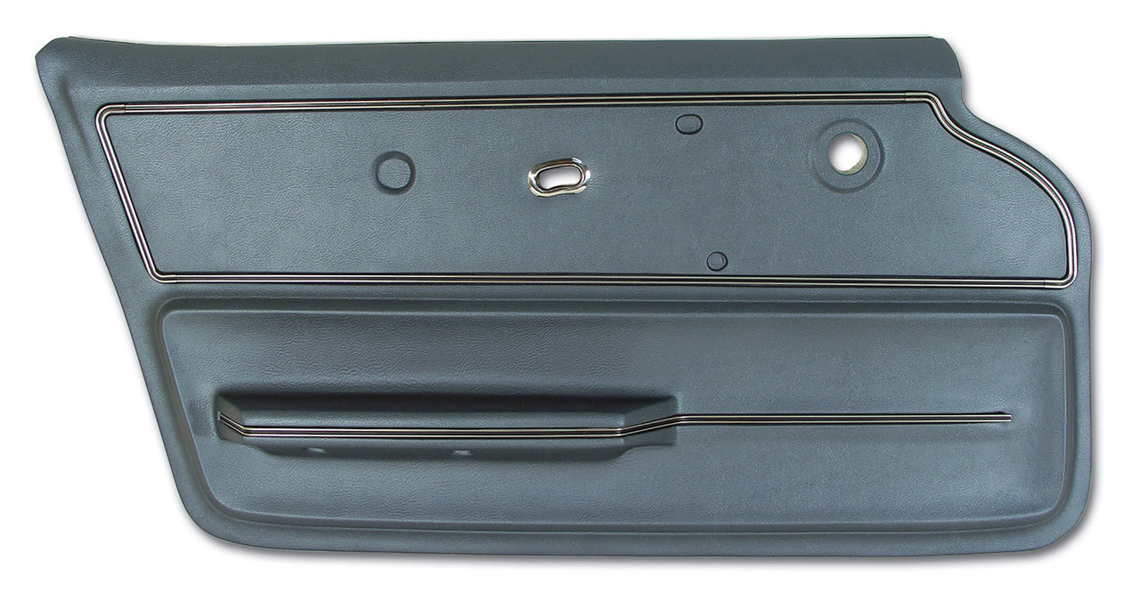 1967-1967 Corvette Door Panel Teal Convertible W/Trim LH-440549-Corvette-Store-Online