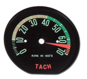 1961-1962 Corvette Tachometer Face Hi RPM-46296-Corvette-Store-Online