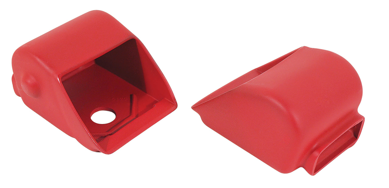 1966-1967 Corvette Seat Belt Retractor Covers Red-467330-Corvette-Store-Online