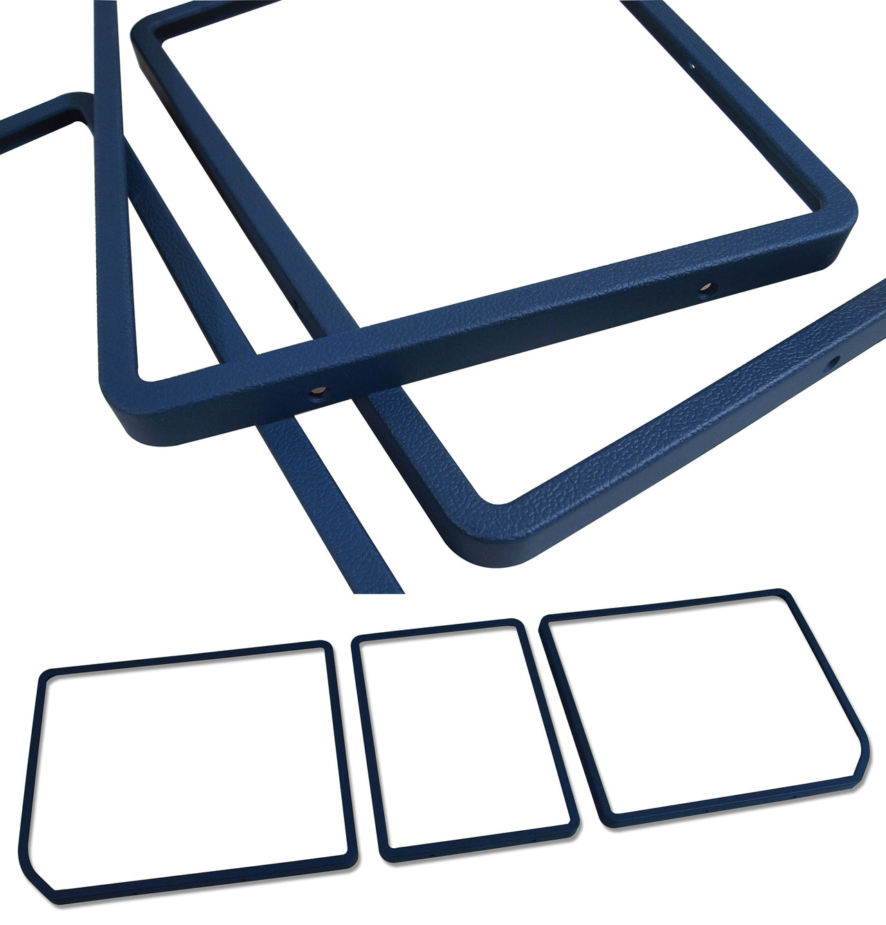 1968-1968 Corvette Rear Compartment Unit Door Frames Dark Blue 3 Piece-468132-Corvette-Store-Online