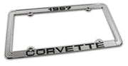 1967-1967 Corvette License Plate Frame Corvette Chrome - CA-471067-Corvette-Store-Online