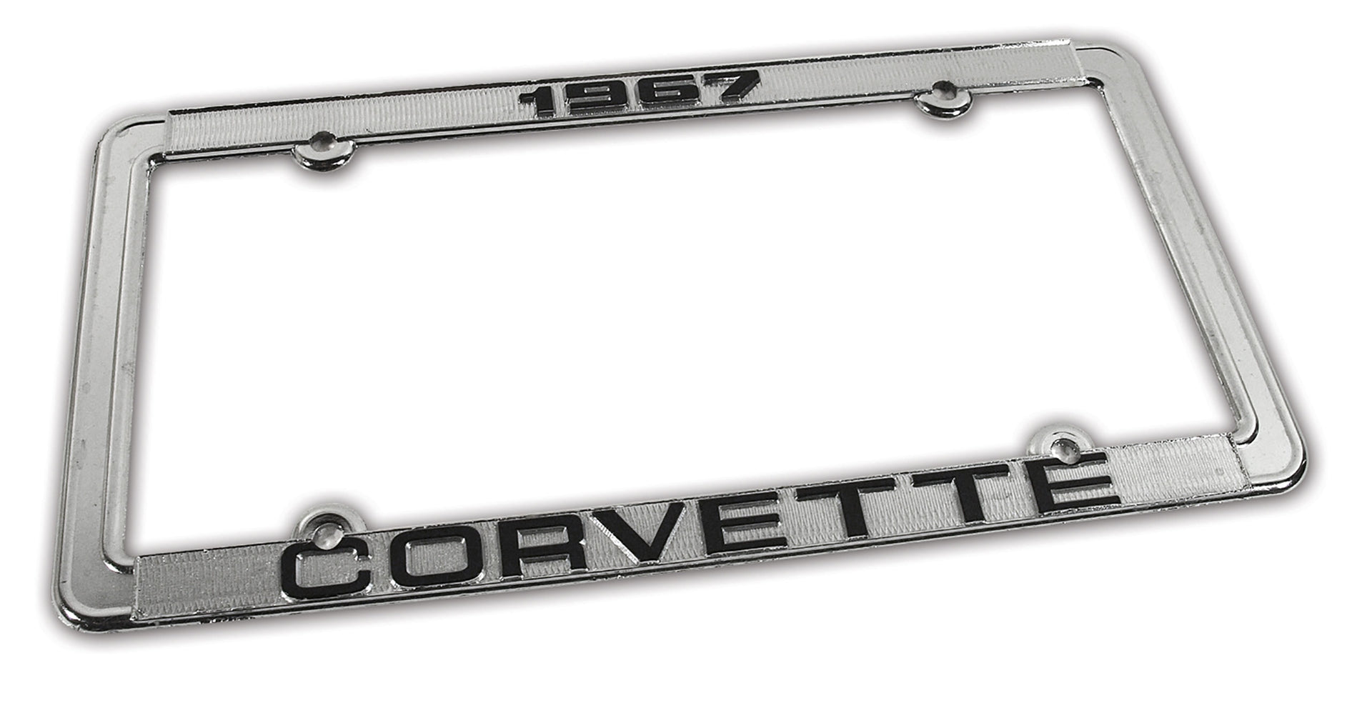 1967-1967 Corvette License Plate Frame Corvette Chrome - CA-471067-Corvette-Store-Online
