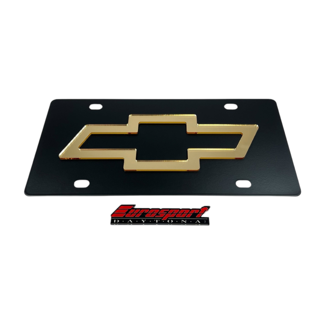 Chevrolet Bowtie Carbon Steel license Plate