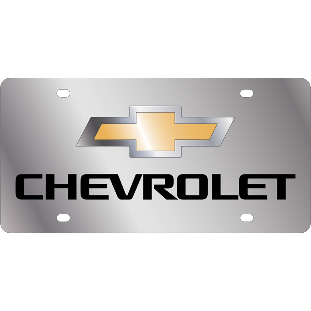 2007 Chevrolet Bowtie Stainless Steel license Plate