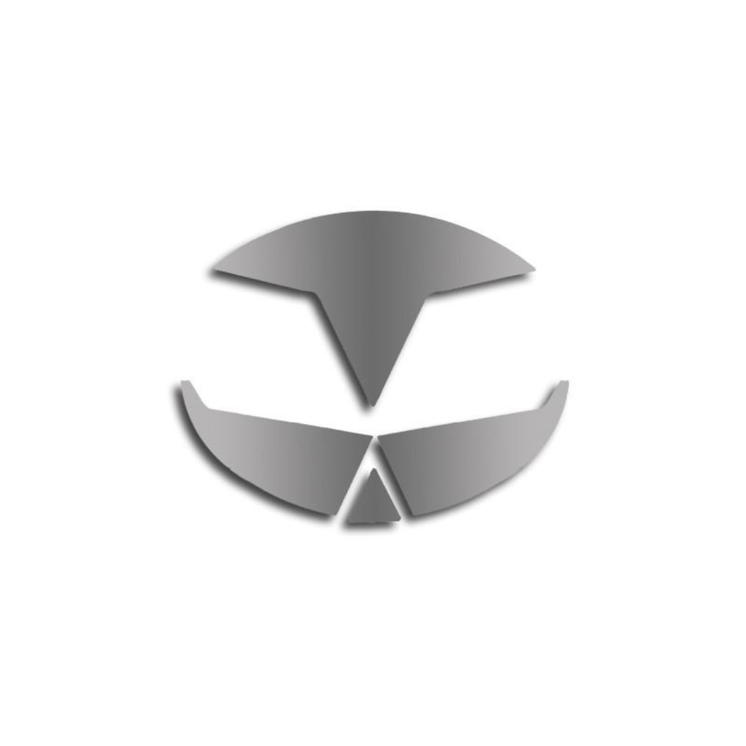 C5 Corvette Emblem Inserts | Front and Rear | Polished Stainless Steel