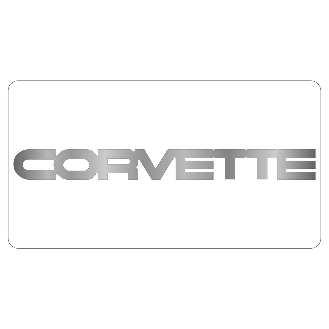 1984-1990 Chevrolet Corvette C4 Rear Letters