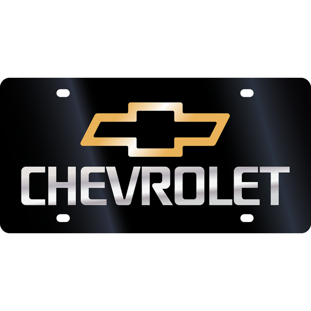 Chevrolet Bowtie Acrylic License Plate